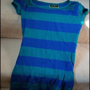 Blue and green polo juniors top